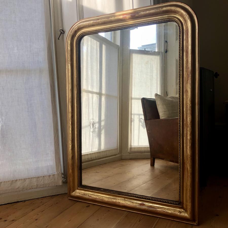 French antique gilt Louis Philippe mirror