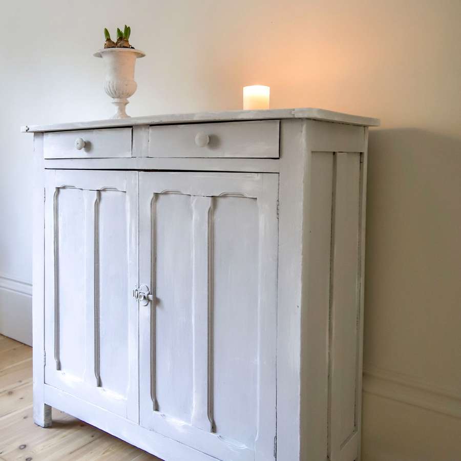 Vintage French painted cupboard