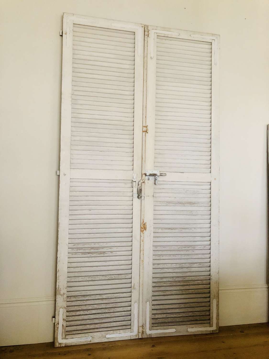 Tall French antique wooden shutters / doors