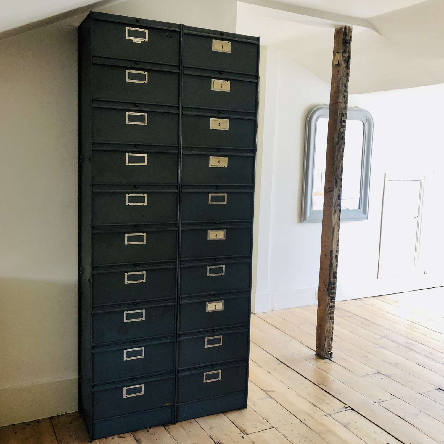 1950s vintage French metal filing cabinets - RONEO