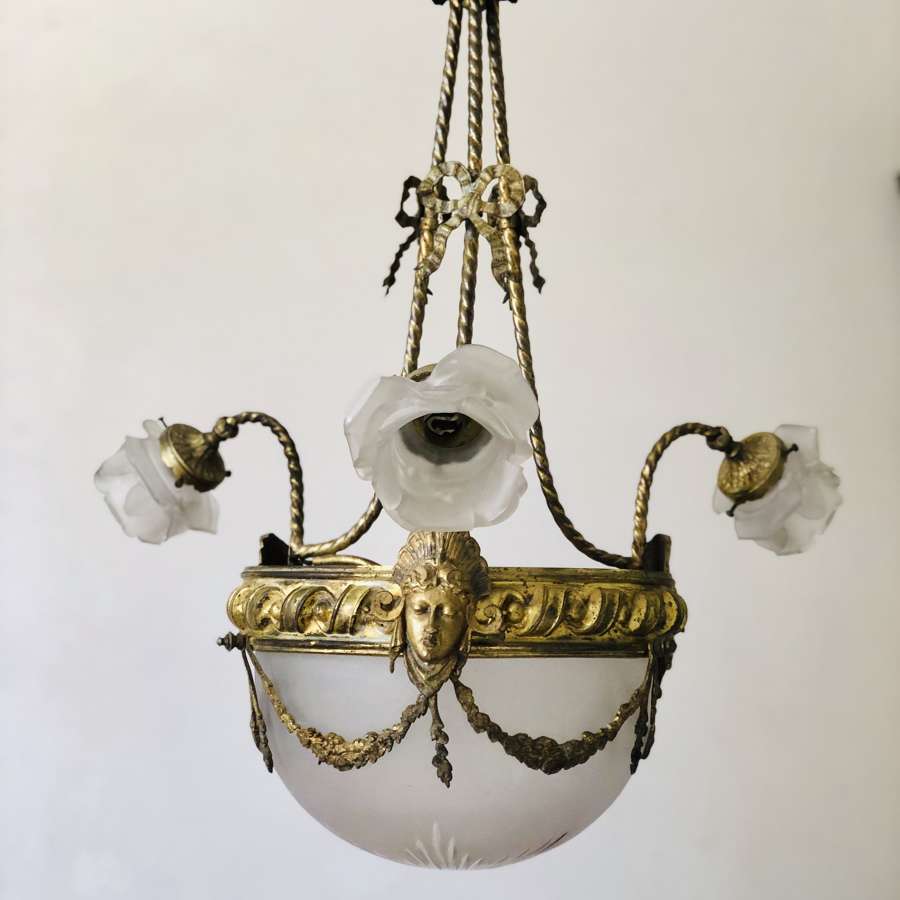 19th century French antique Napoléon III chandelier c1880