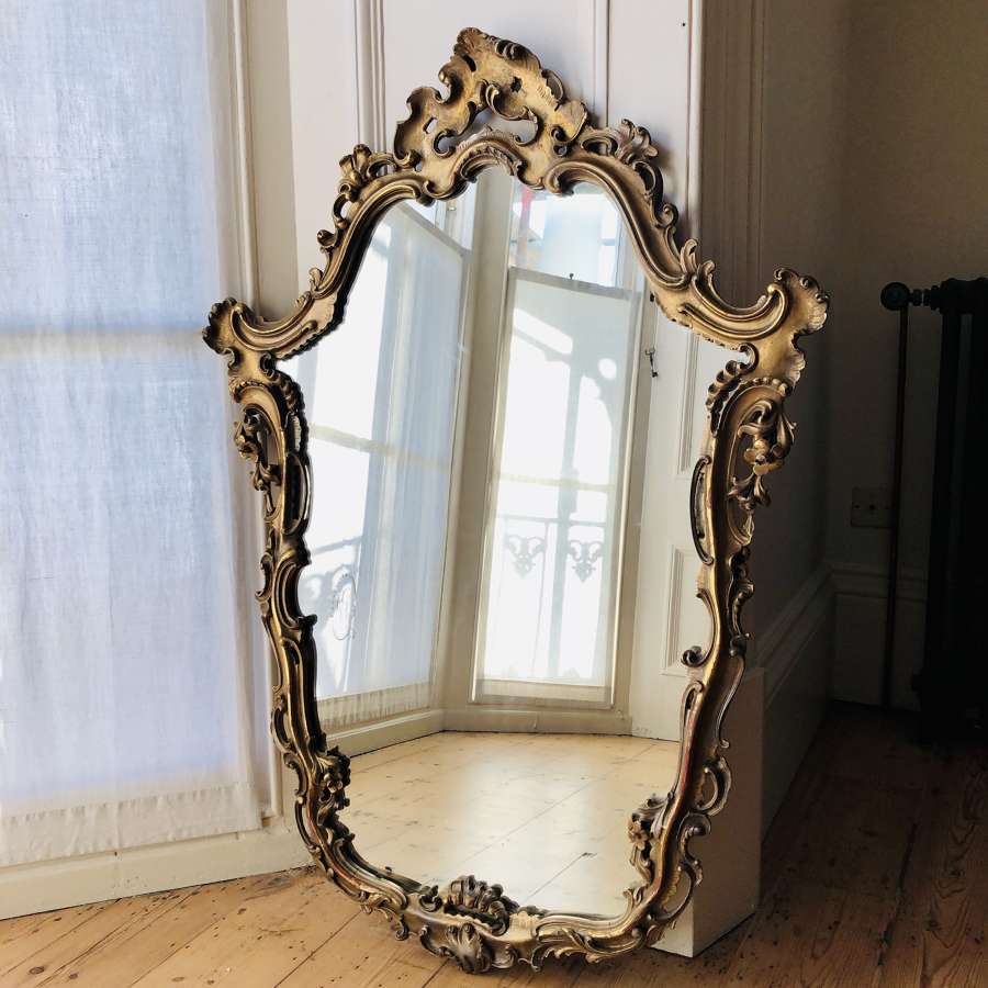 19th century ornate gilt mirror