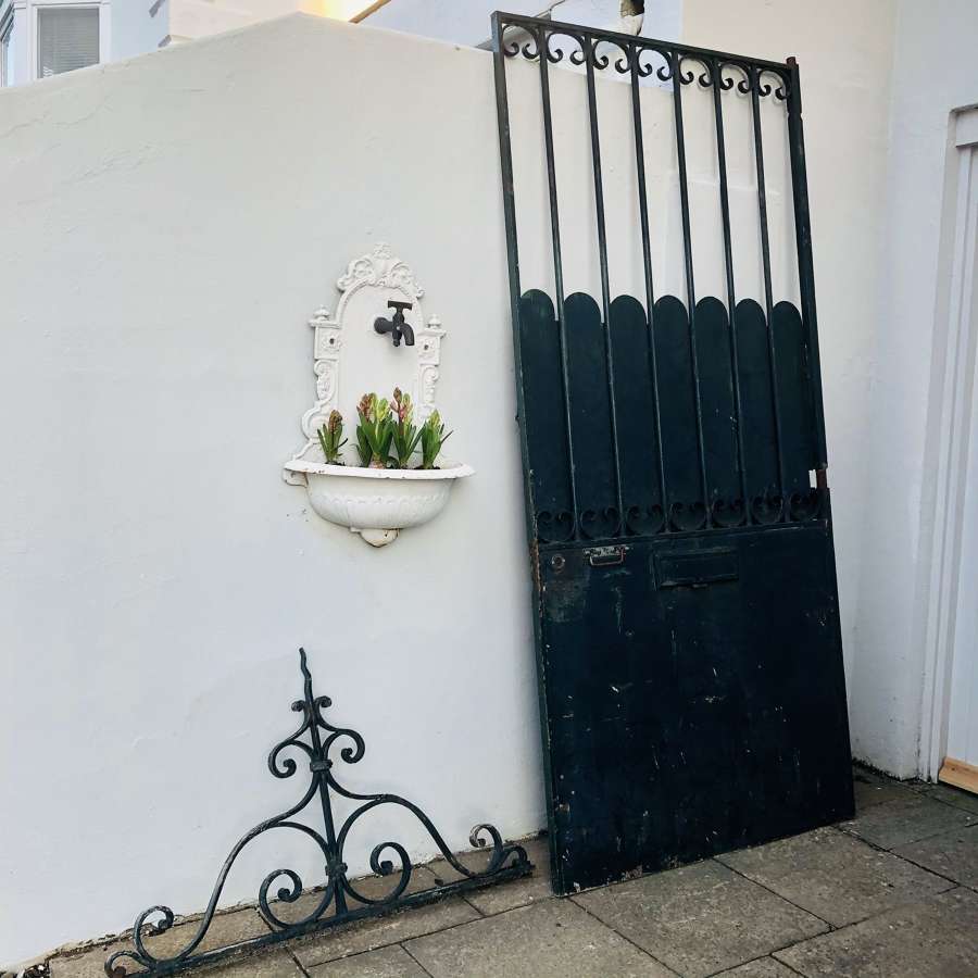 19th century French antique iron gate