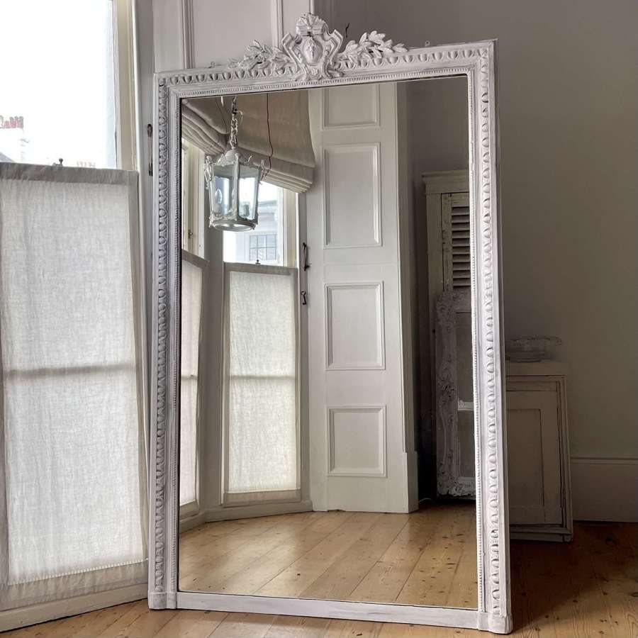 19th century Antique French leaner mirror