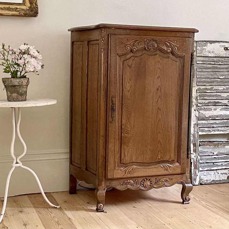 Antique French oak Louis XV cupboard