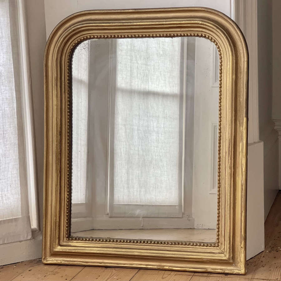 Antique French Louis Philippe gilt mirror
