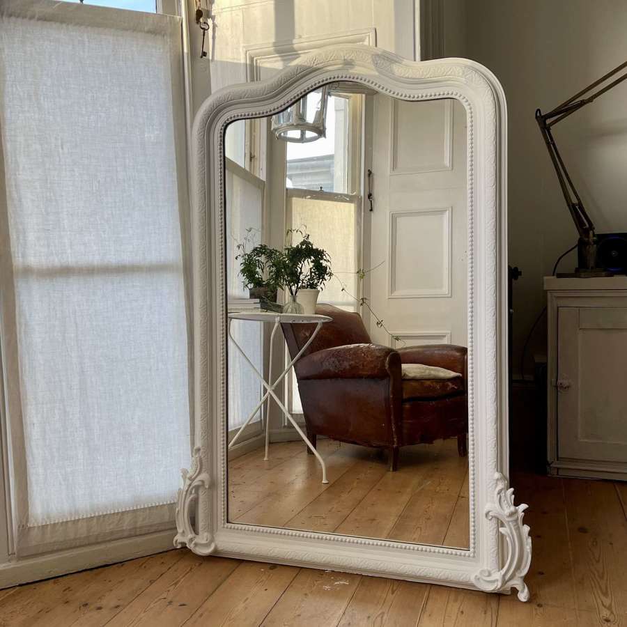 Antique French painted mirror