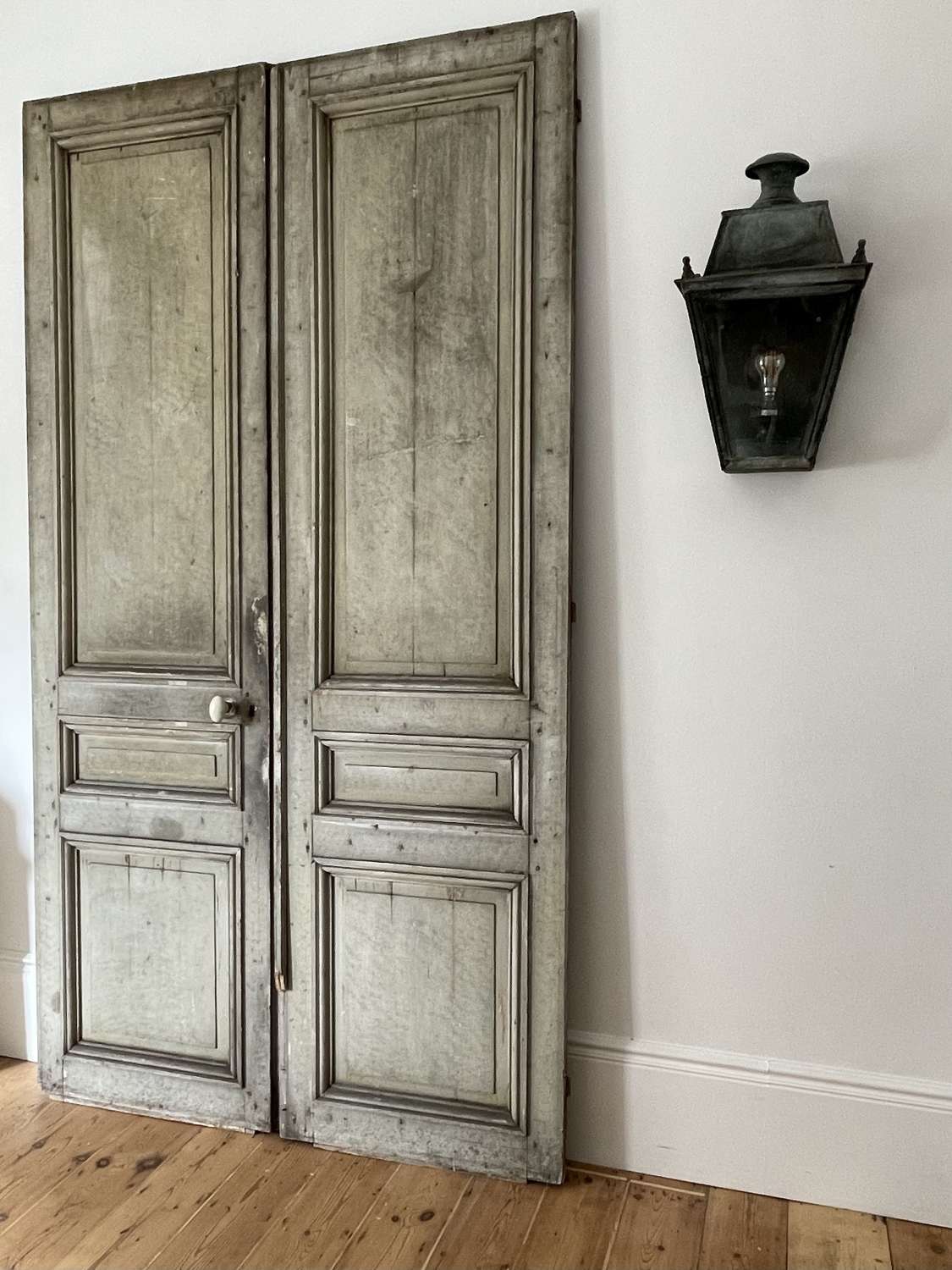 Pair of 19th century French oak doors