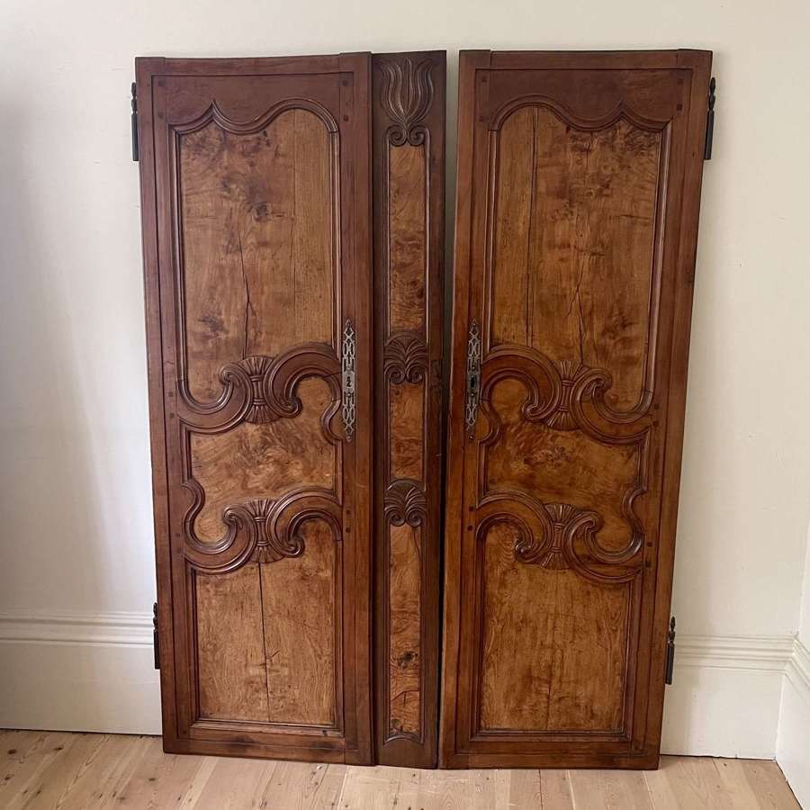 Antique French armoire doors