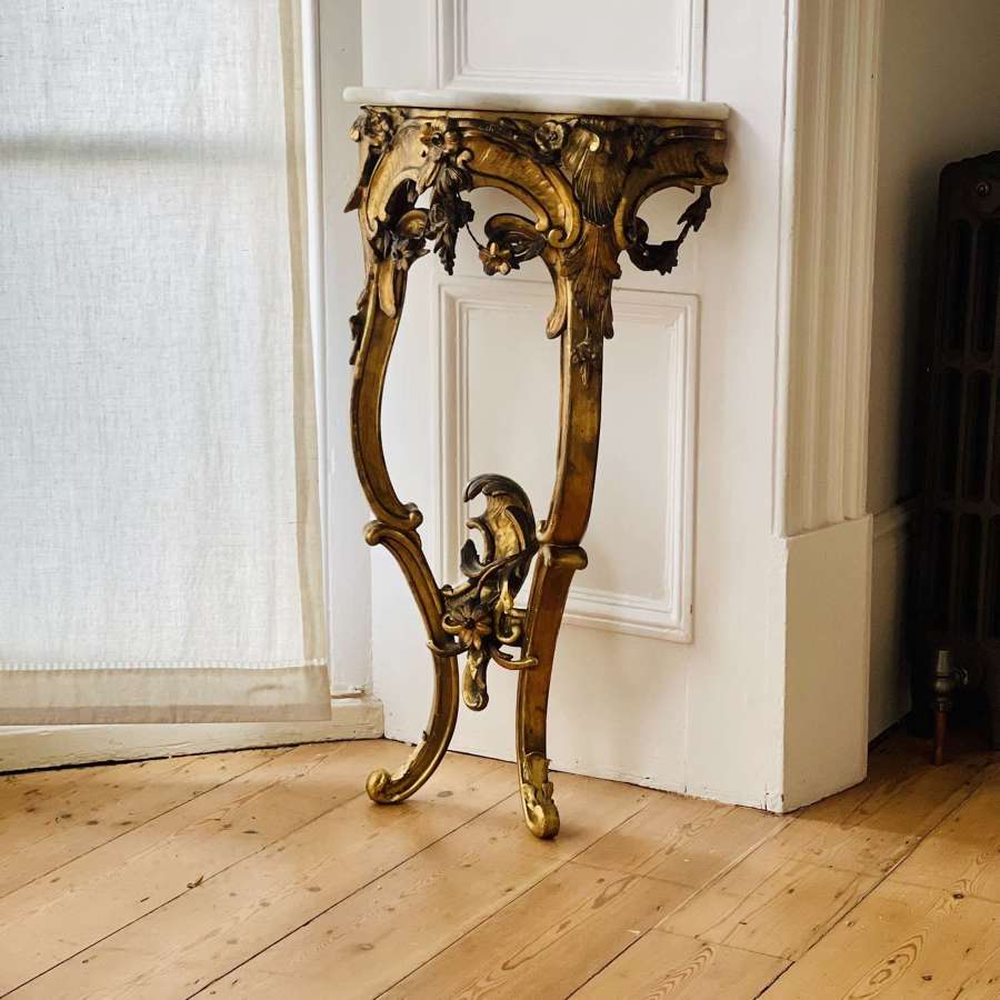 Antique French gilt console