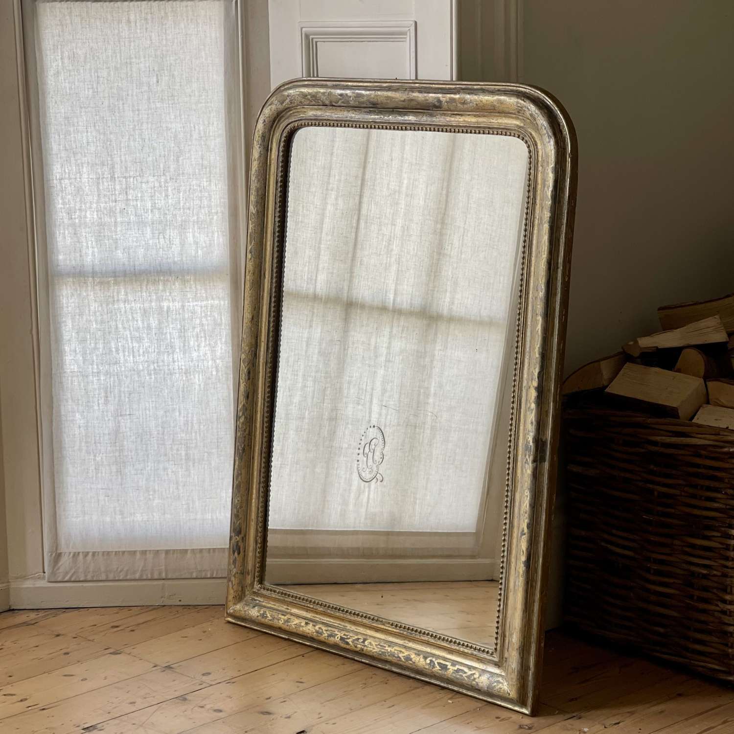 19th century French gilt Louis Philippe mirror c1860