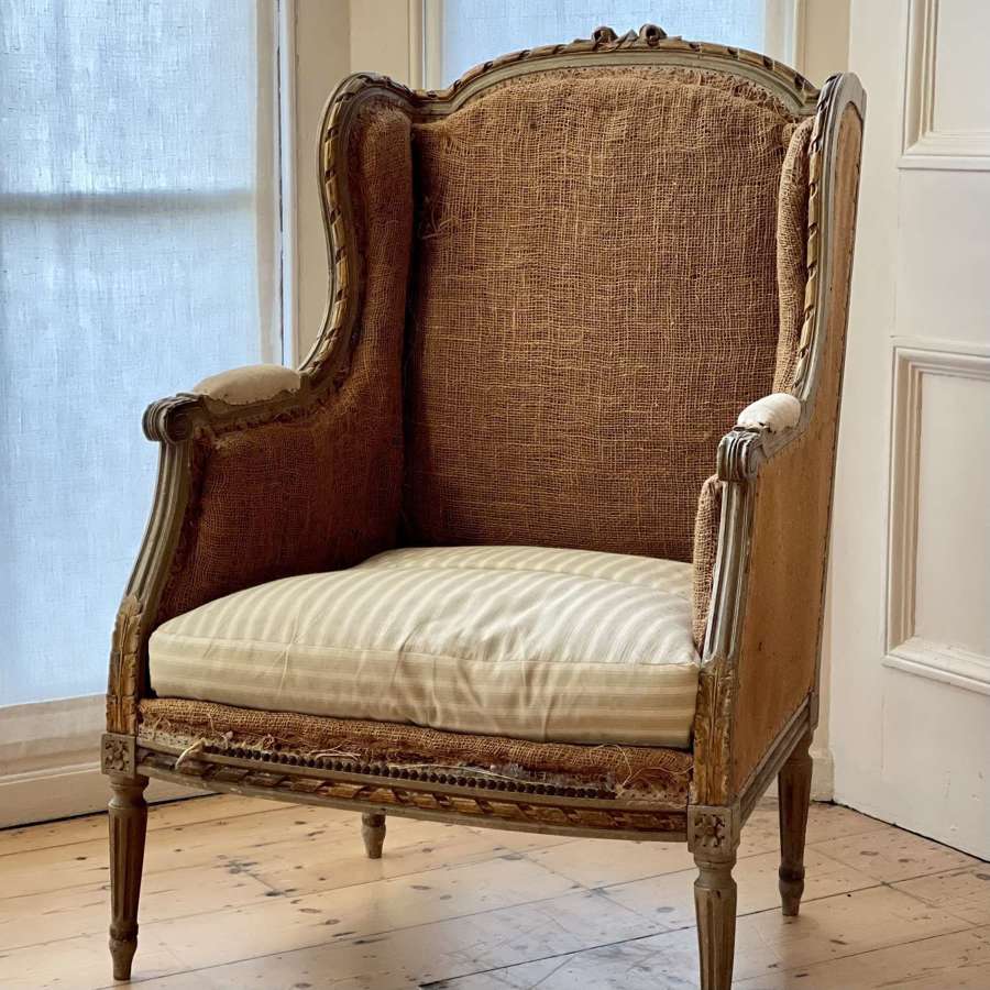 Antique French armchair c1880 - original paint