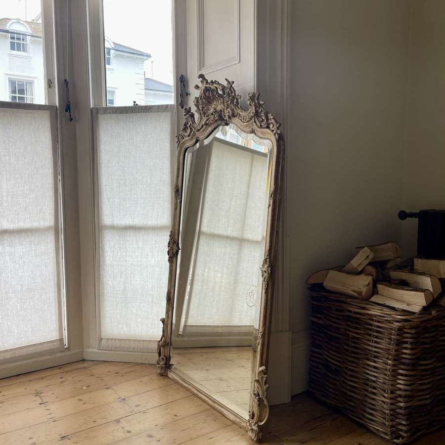 19th century French gilt and gesso mirror - A Broocart Bordeaux