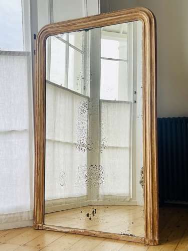Large antique French mirror