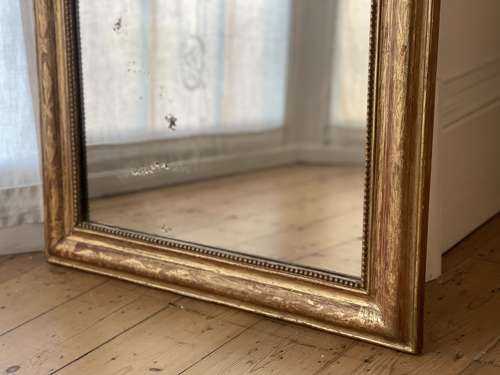 Antique French gilt Louis Philippe mirror
