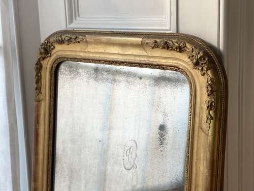 Antique French gilt Louis Philippe mirror
