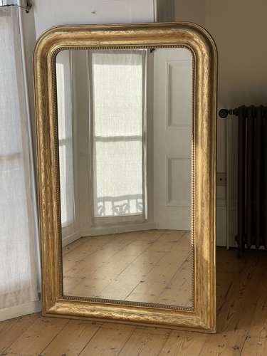 Large antique French gilt Louis Philippe mirror c1850