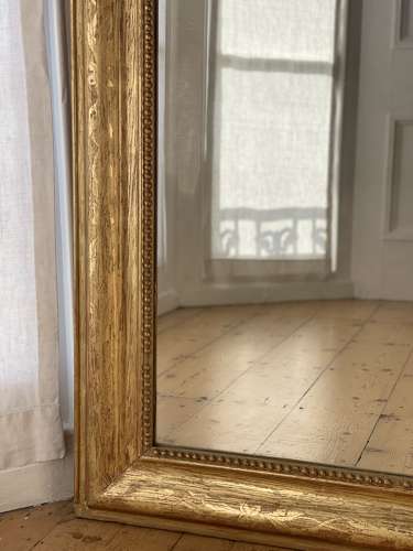 Large antique French gilt Louis Philippe mirror c1850