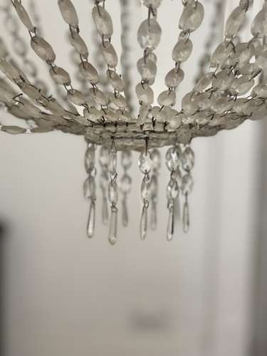 Large vintage French chandelier - rewired