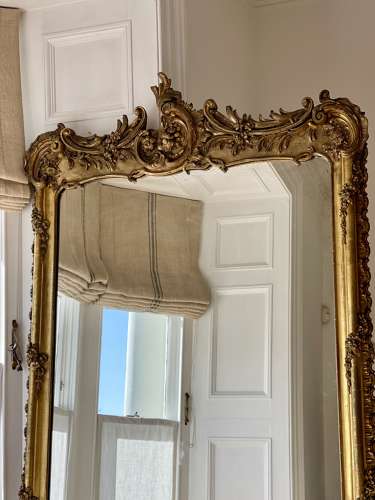 New - Large French Gilt Leaner Mirror