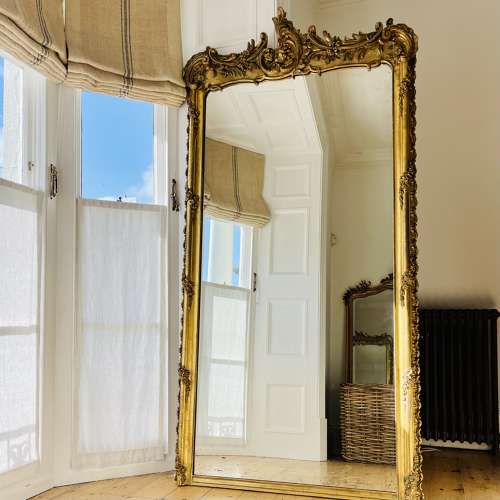 New - Large French Gilt Leaner Mirror