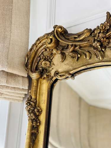 New - Large French Gilt Leaner Mirror