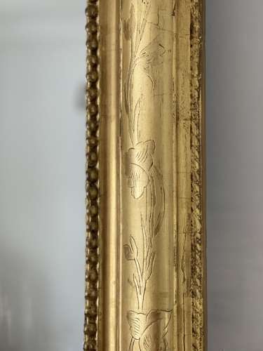 Large Antique French gilt mirror c1850