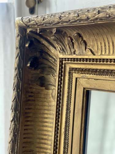 Large antique French gilt mirror
