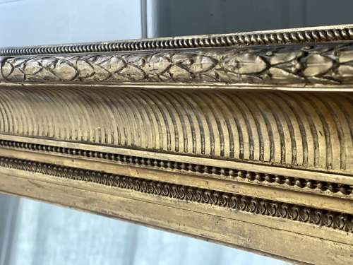 Large antique French gilt mirror