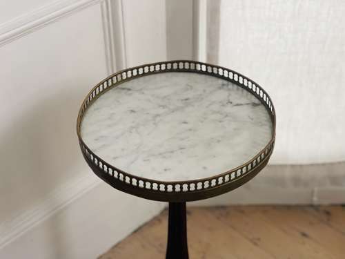 French marble topped occasional table gueridon