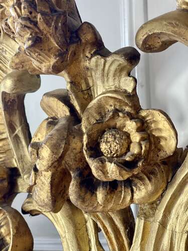 NEW IN - Large antique French gilt leaner mirror