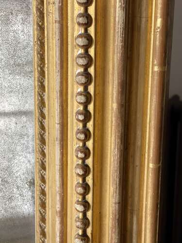 NEW IN - Large antique French gilt leaner mirror