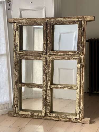 Antique French window mirrors