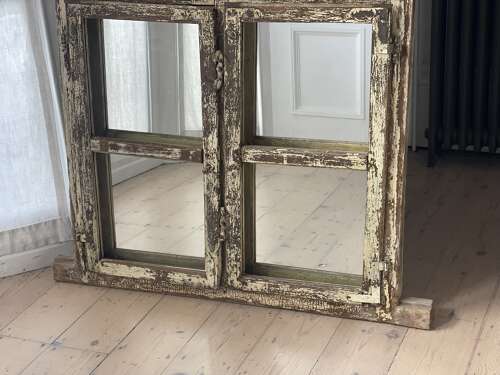 Antique French window mirrors