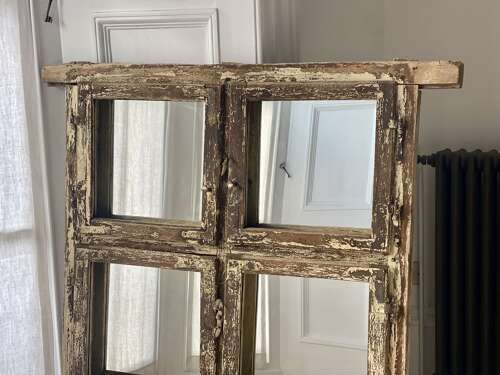 Antique French window mirrors