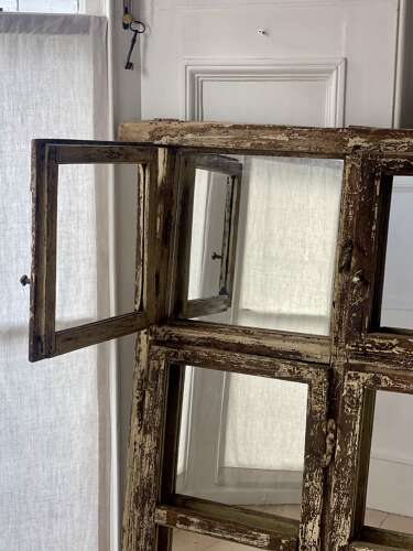 Antique French window mirrors