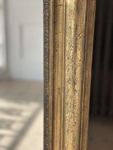 Antique French Louis Philippe gilt mirror c1850