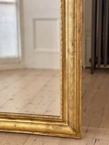 Antique French gilt Louis Philippe mirror c1860