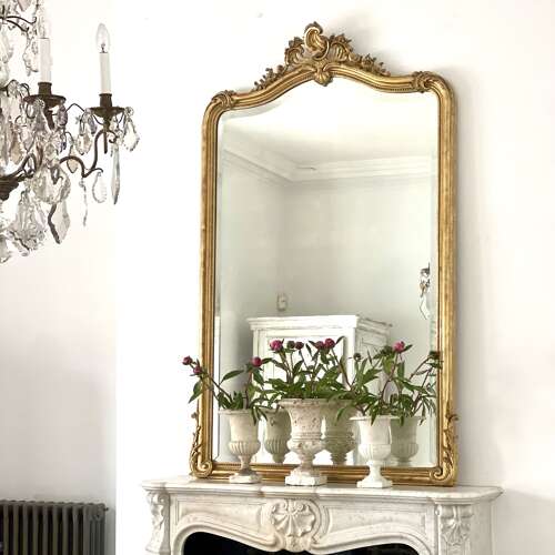 Three antique French cast iron urns