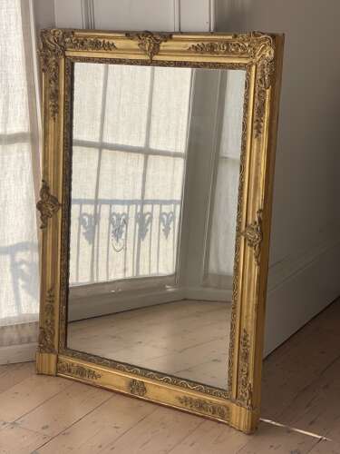 Antique French gilt Napoléon III mirror