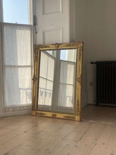 Antique French gilt Napoléon III mirror
