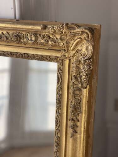 Antique French gilt Napoléon III mirror
