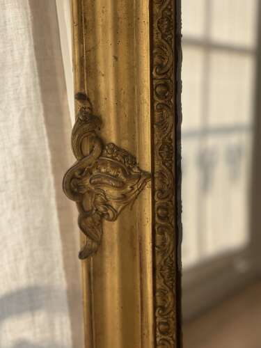 Antique French gilt Napoléon III mirror