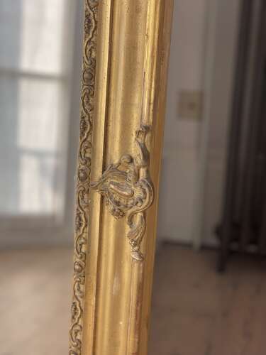 Antique French gilt Napoléon III mirror