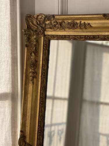 Antique French gilt Napoléon III mirror