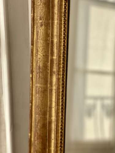 Antique French gilt Louis XVI mirror