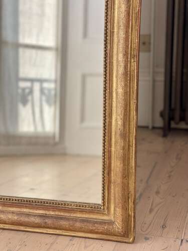 Antique French gilt Louis XVI mirror