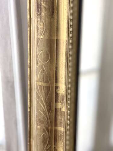 19th century French gilt cherubs mirror