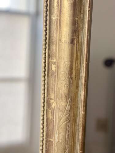 19th century French gilt cherubs mirror