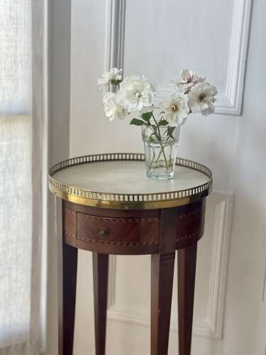 Antique French marble occasional table